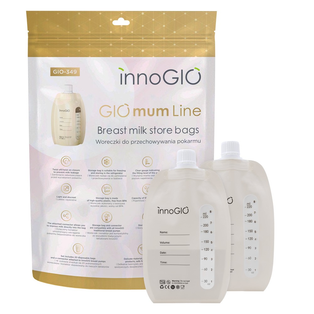 Torebki do przechowywania pokarmu INNOGIO Giomum Line (20 szt.)