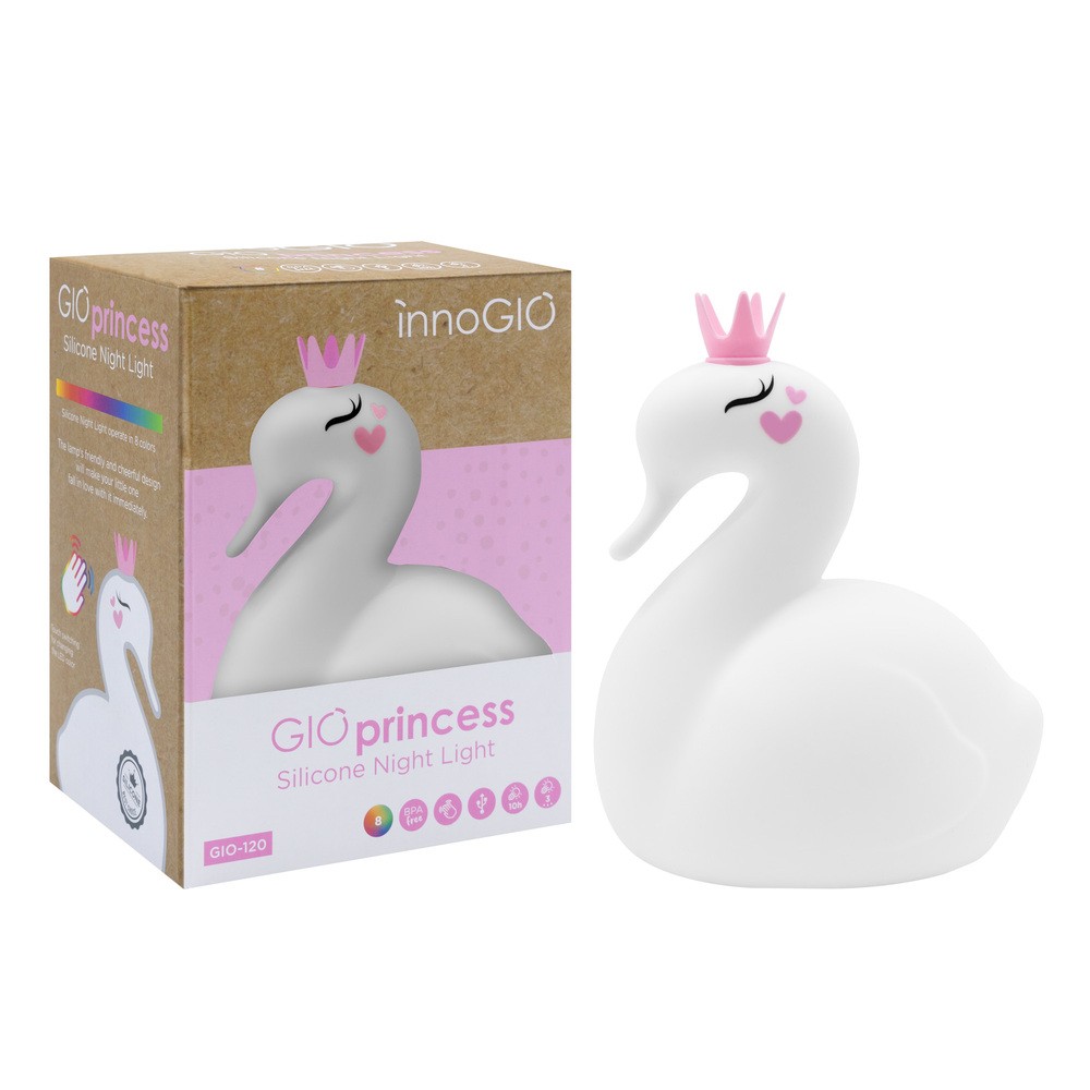 Innogio Lampka Silikonowa Princess Łabądź Kolory