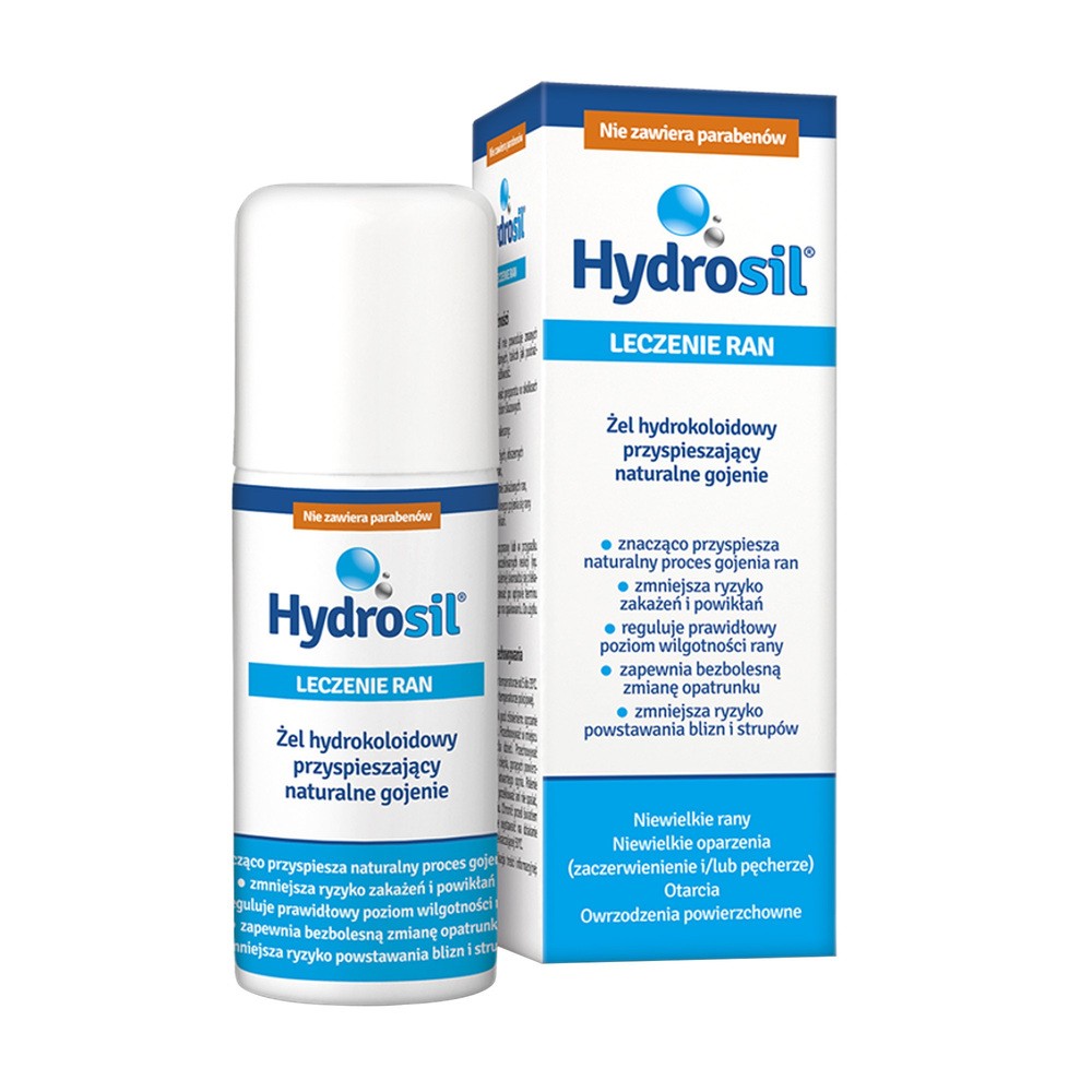 Hydrosil Leczenie Ran, żel hydrokoloidowy przyspieszający naturalne gojenie, 70 ml