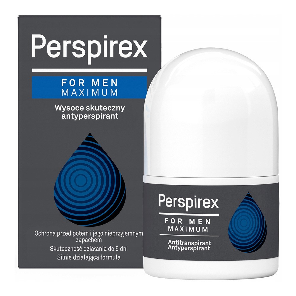 Perspirex Men Maximum, antyperspirant roll-on, 20 ml