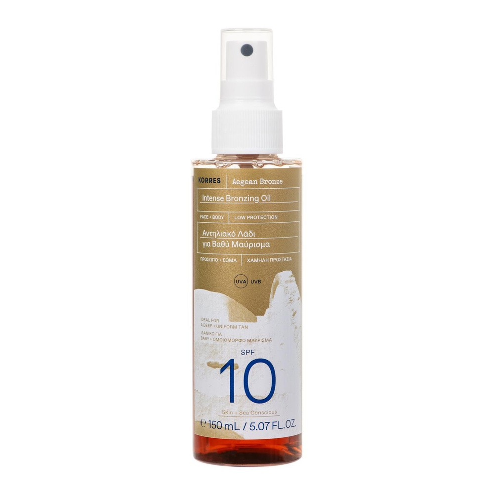 Korres Aegan bronze olejek do ciała SPF10, 150 ml