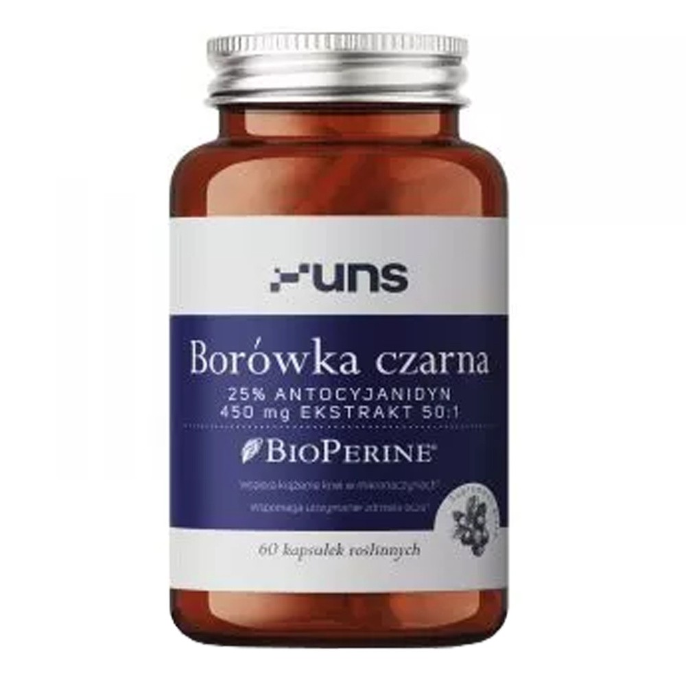 UNS Borówka Czarna 60 kapsułek (5904238962077)
