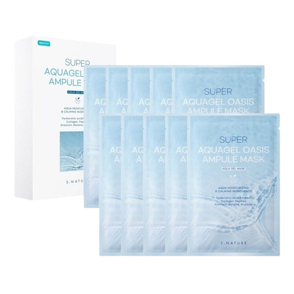 Super Aquagel Oasis Ampoule Mask nawilżająca i łagodząca maska w płachcie