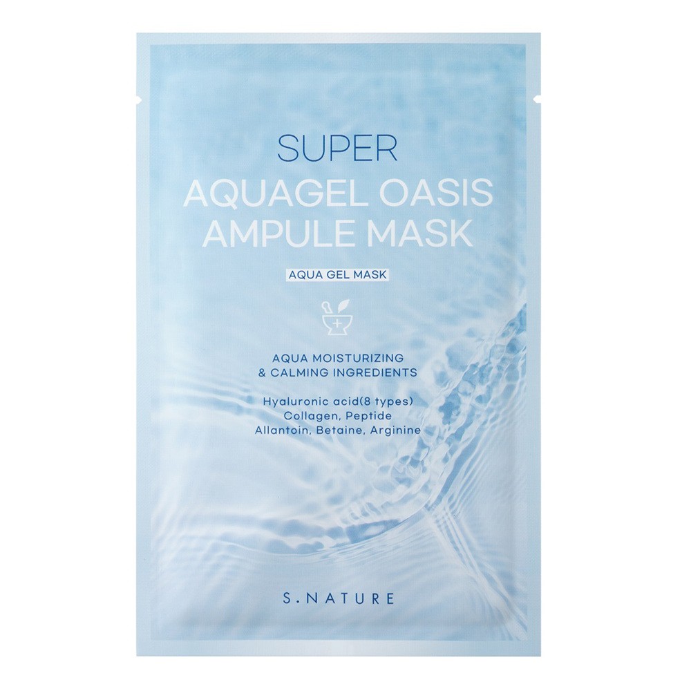 S.nature Super Aquagel Oasis Ampule Mask nawilżająca maska w płachcie 30 ml
