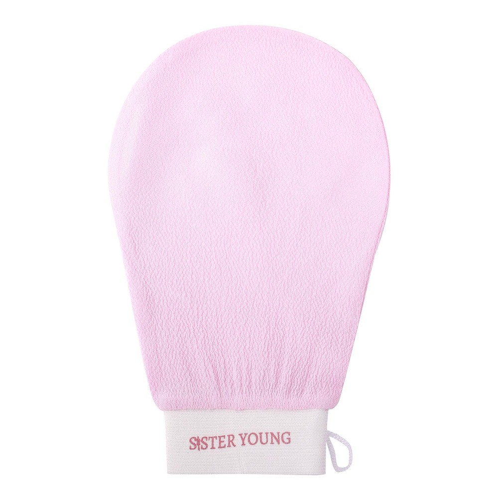 Sister Young Nova złuszczająca rękawica do peelingu ciała Pink