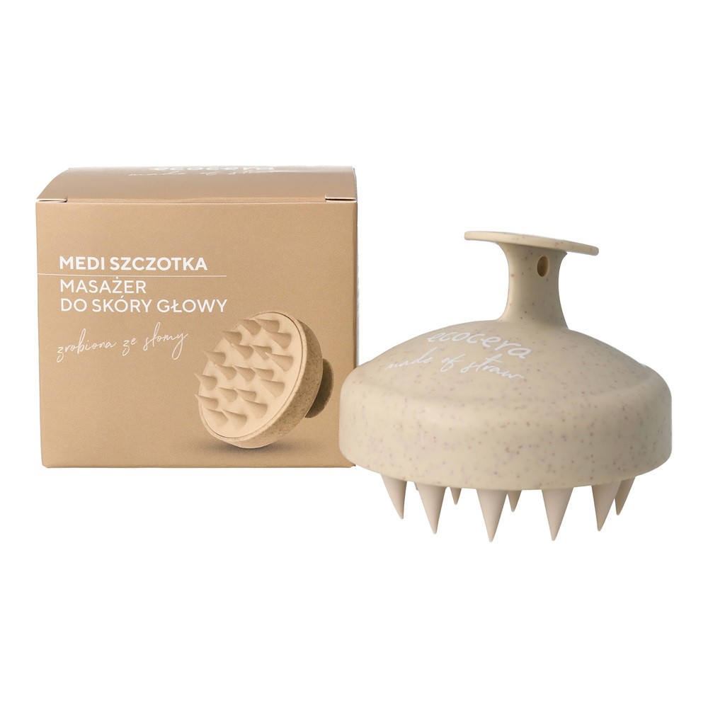 ECOCERA ECOCERA Medi Szczotka masująca do skóry głowy - beżowa 1szt 133704