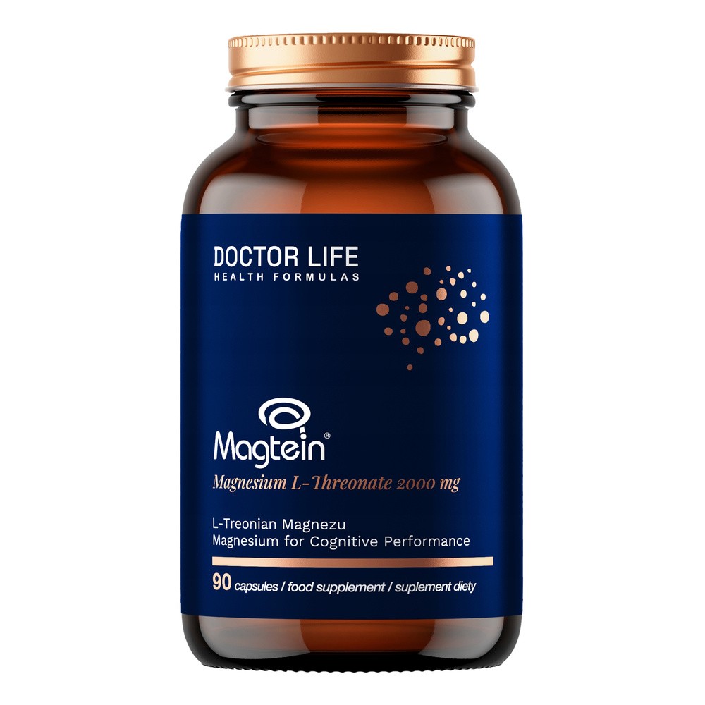 DOCTOR LIFE MAGTEIN MAGNESIUM L-THREONATE TREONIAN MAGNEZU 90 KAPSUŁEK