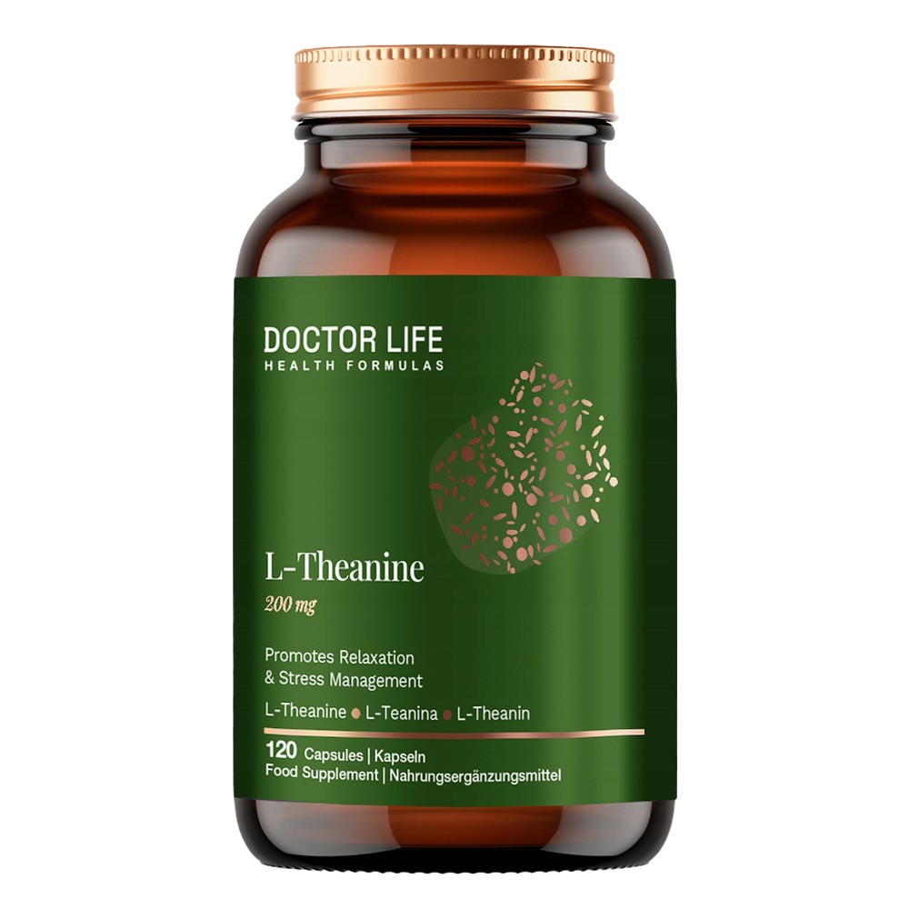 Doctor Life L-Theanine, L-teanina 200 mg 120 kapsułek