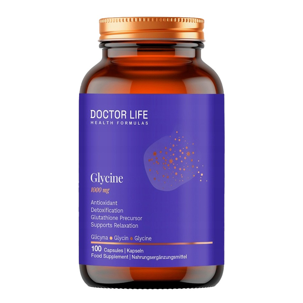 Doctor Life Glycine, glicyna 1000 mg, 100 kapsułek