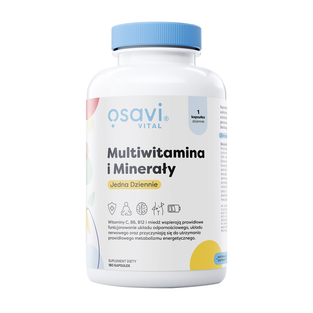 Osavi Multiwitamina i Minerały Jedna Dziennie, kapsułki,180 szt.