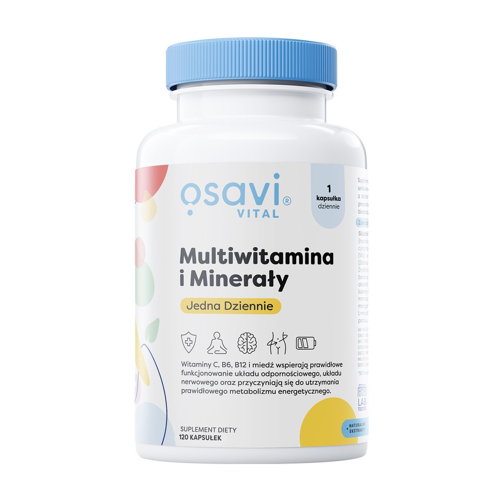 OSAVI Multiwitamina i Minerały, 120 kapsułek