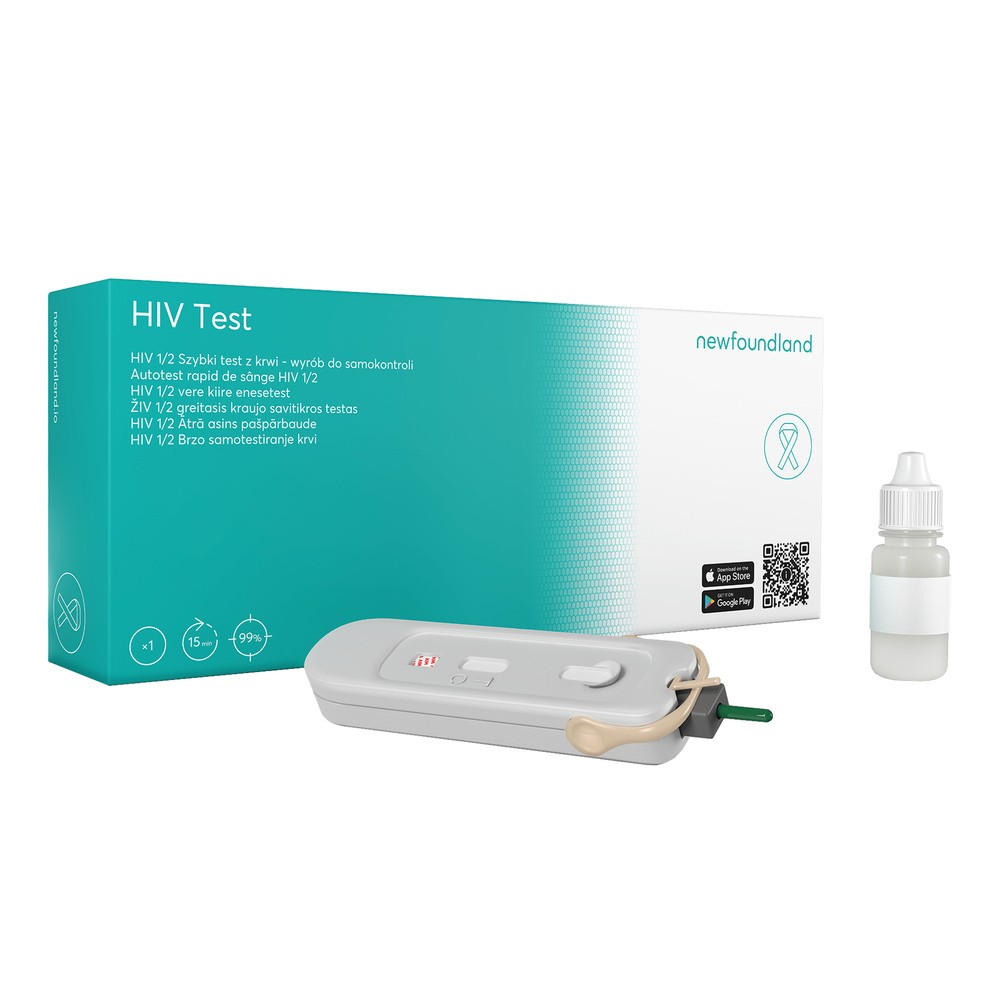 HIV Test domowy 3w1, szybki domowy test z krwi do wykrywania infekcji HIV, 1 sztuka