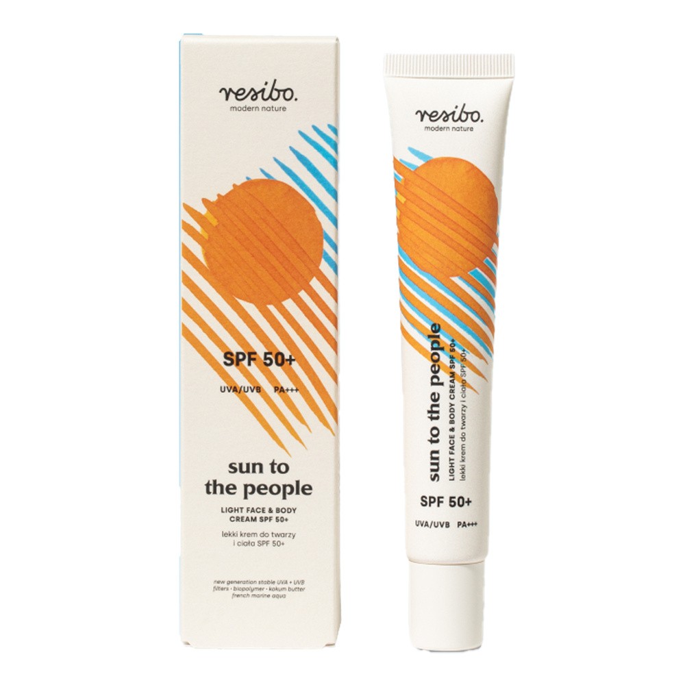 Resibo - Sun To The People - Light Face & Body Cream - Lekki krem do twarzy i ciała - SPF50+ - 50 ml