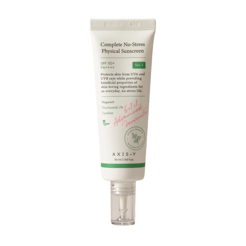 AXIS-Y Complete No-Stress Physical Sunscreen SPF50+ krem do twarzy z filtrem 50ml
