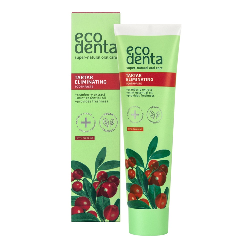 Odświeżająca pasta do zębów chroniąca od nalotu z żurawiną i Kalident - Ecodenta 100 ml 2004-0