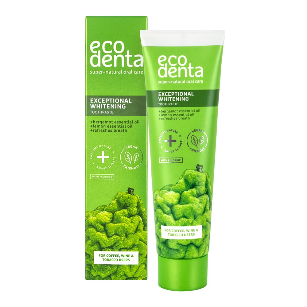 ECODENTA - WYBIELAJĄCA PASTA DO ZĘBÓW z bergamotką, olejkiem z cytryny i kalidentem, 100 ml pz34