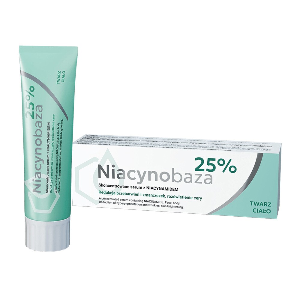 Niacynobaza 25%, skoncentrowane serum z niacynamidem, do twarzy i ciała, 30 g