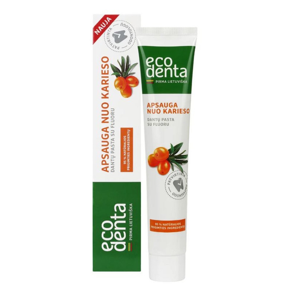 Ecodenta BASIC Pasta do zębów przeciw próchnicy z olejkiem z rokitnika 75ml