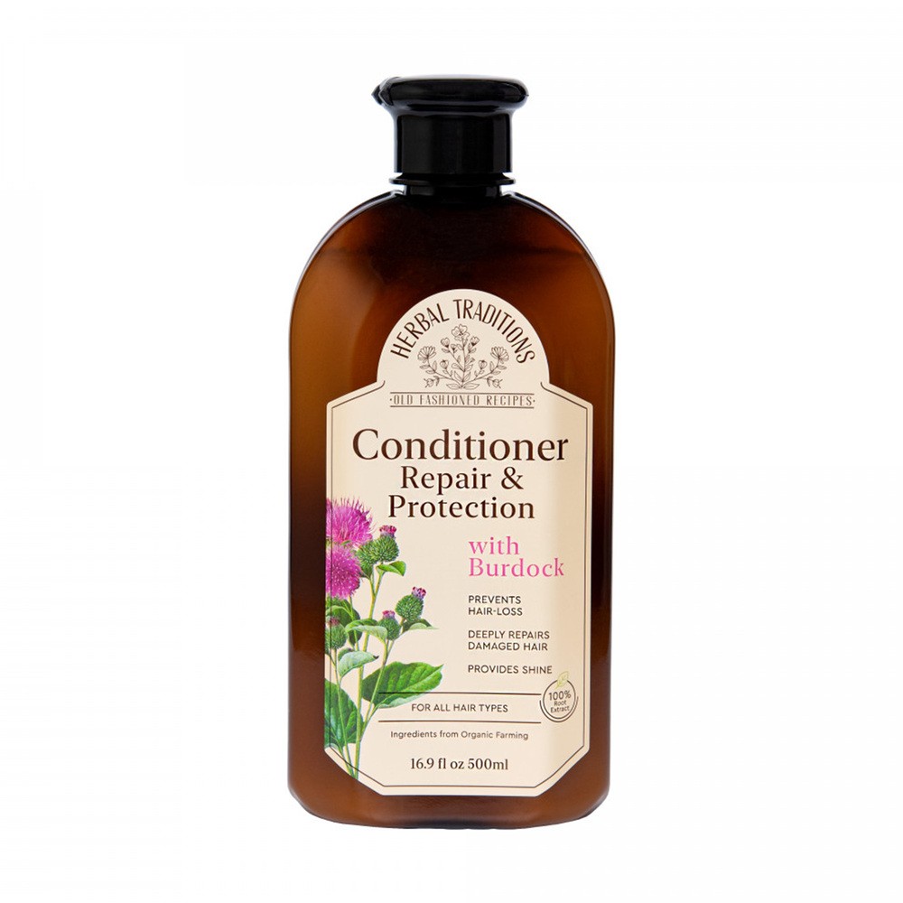 Herbal Traditions, Balsam Do Włosów With Burdock, Odżywka Regenerująca, 500ml