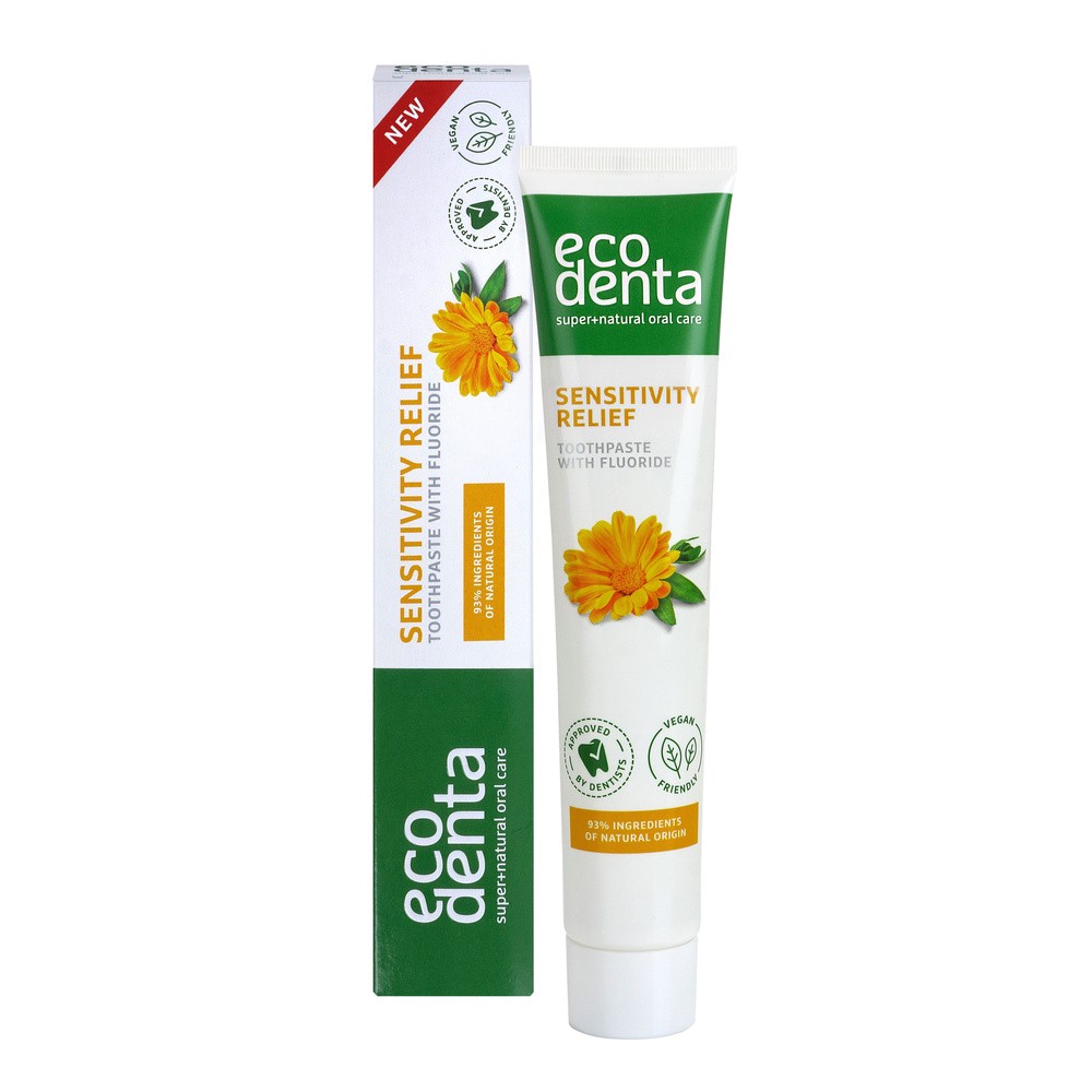 Ecodenta BASIC Pasta do zębów łagodząca wrażliwość z nagietkiem rumiankiem i awokado 75ml