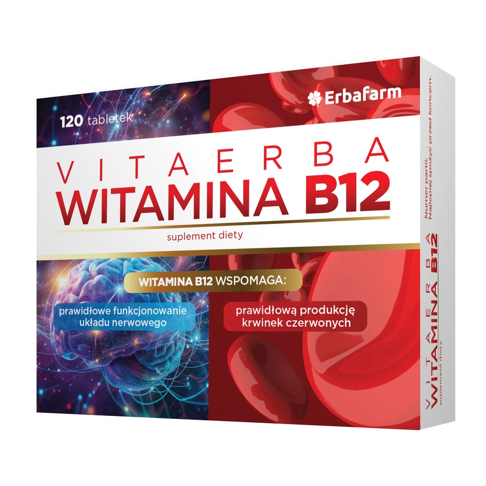 VitaErba Witamina B12, 120 tabl.