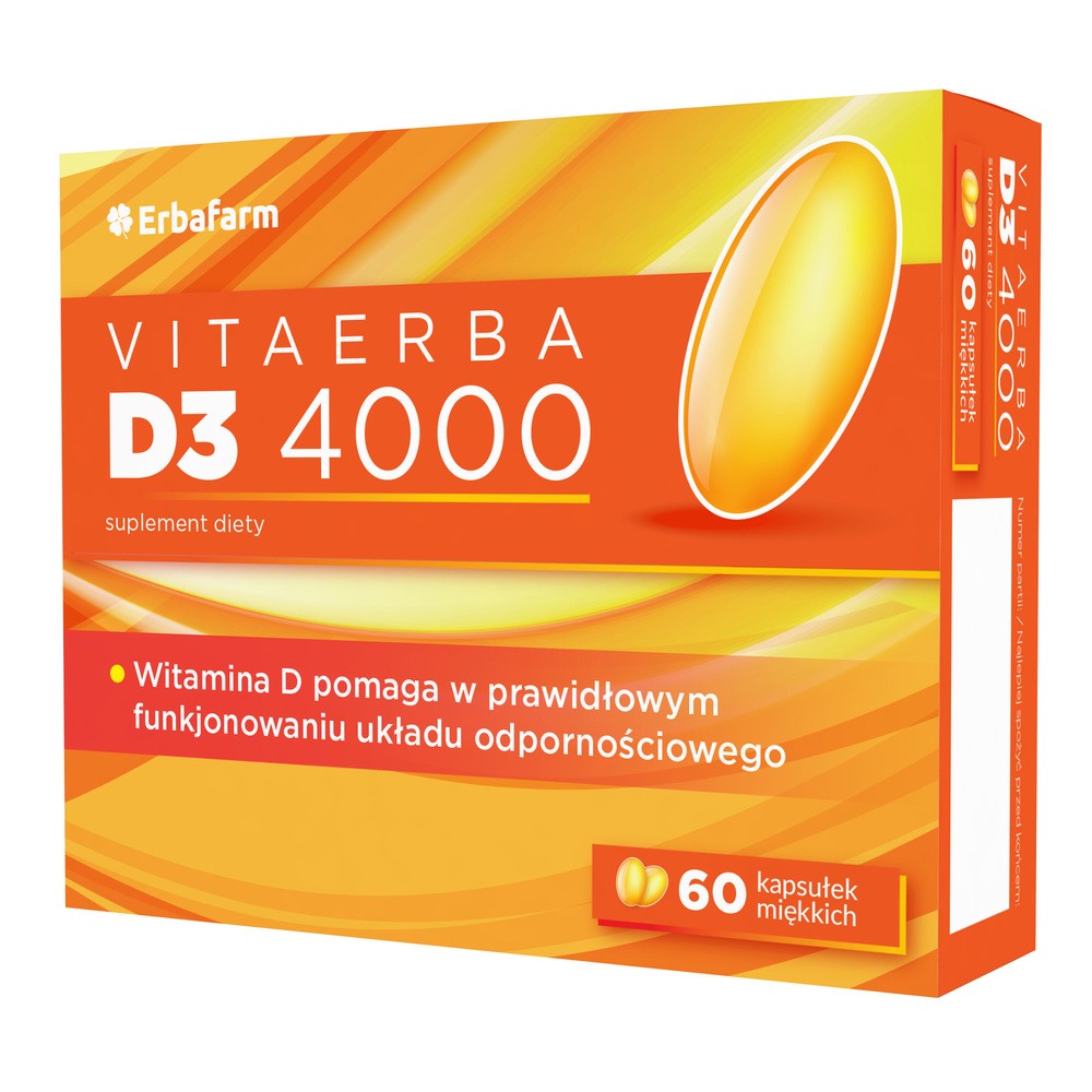 VitaErba D3 4000, 60kaps. miękkich
