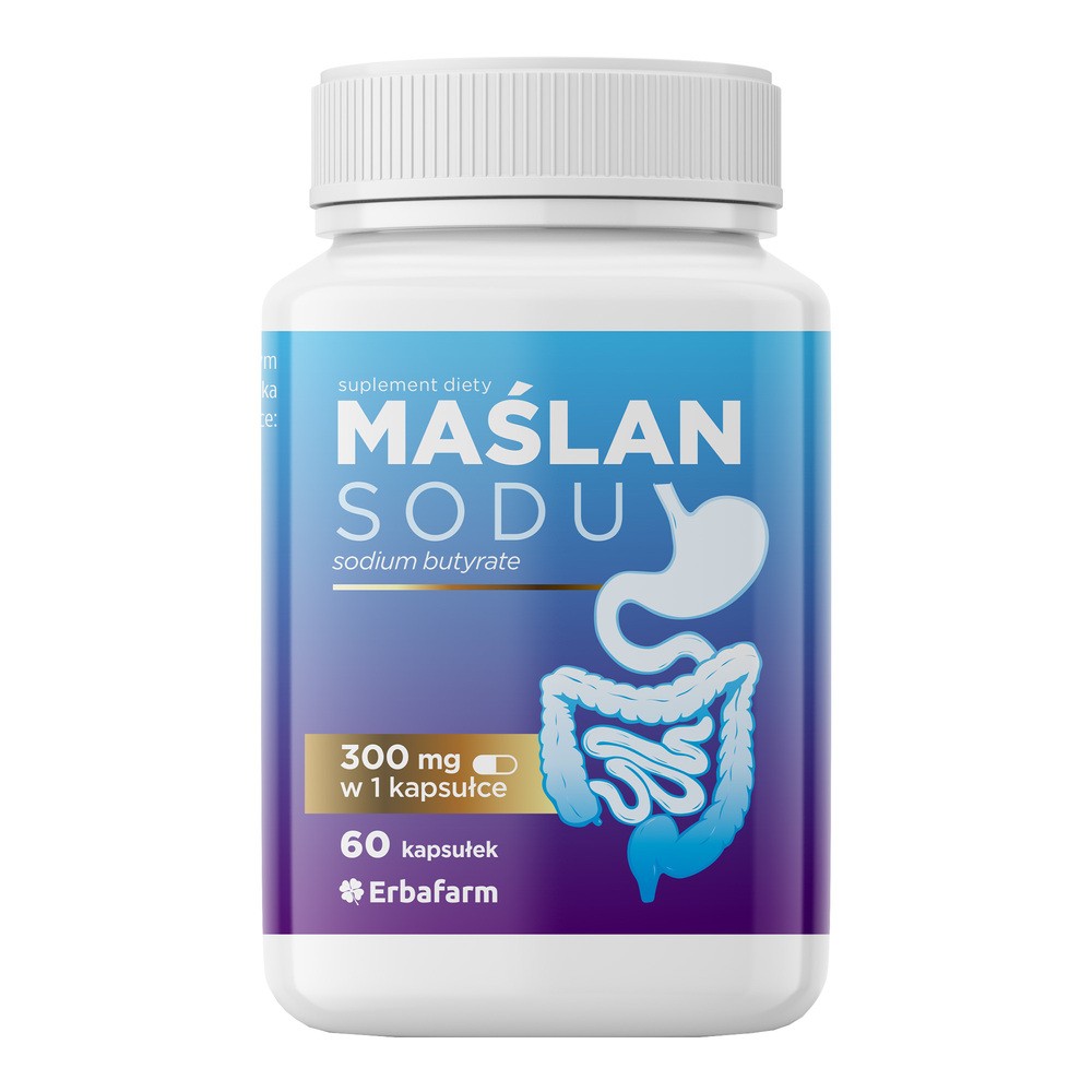 Maślan sodu 300mg, 60 kapsułek