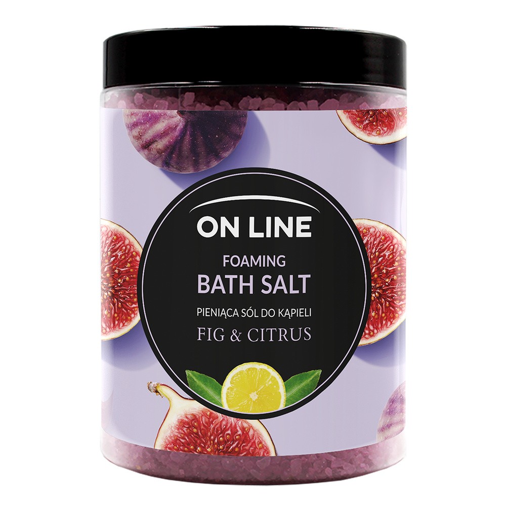 On Line Pieniąca Sól do kąpieli Fig & Citrus 1200g