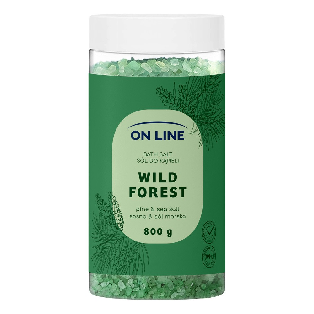 On Line Wild Forest, sól do kąpieli, 800 g