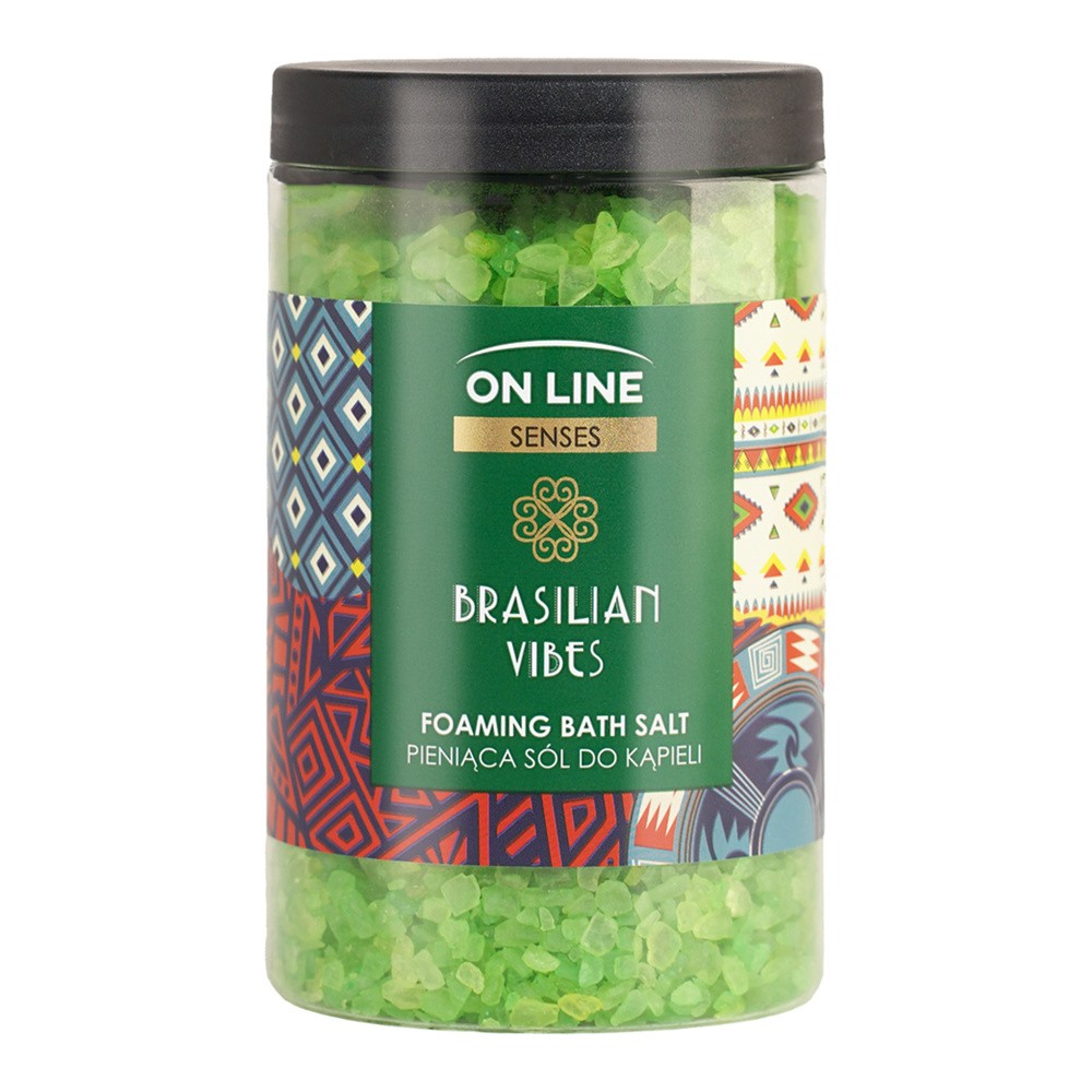 On Line Senses Pieniąca sól do kąpieli Brasilian Vibes 480 g