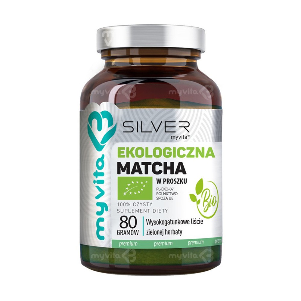 MYVITA MYVITA SILVER EKOLOGICZNA MATCHA PROSZEK BIO 80G