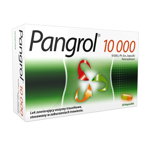 Pangrol, 10 000 j., kapsułki, 50 szt. (blistry)