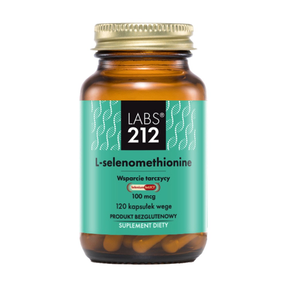 Labs212 L-Selenomethionine Selenium SeLECT - L-selenometionina Suplement diety 120 kaps.