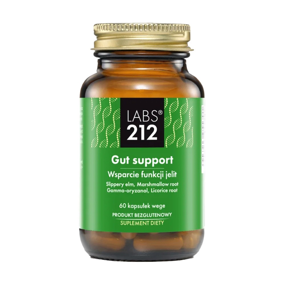 Labs212 Gut Support - Wsparcie jelit Suplement diety 60 kaps.