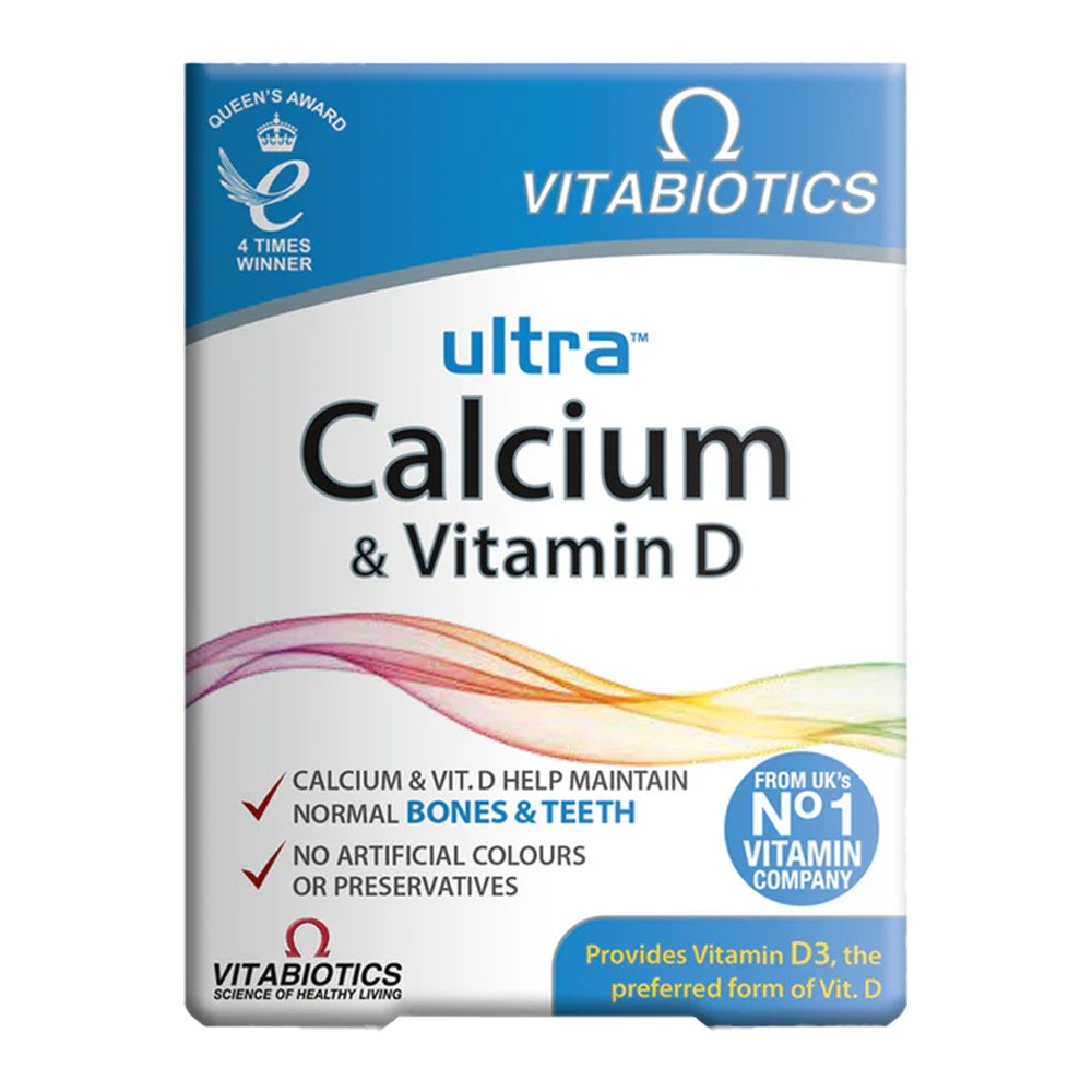 Vitabiotics Ultra Calcium & Vitamin D Suplement Diety 30 Tabletek