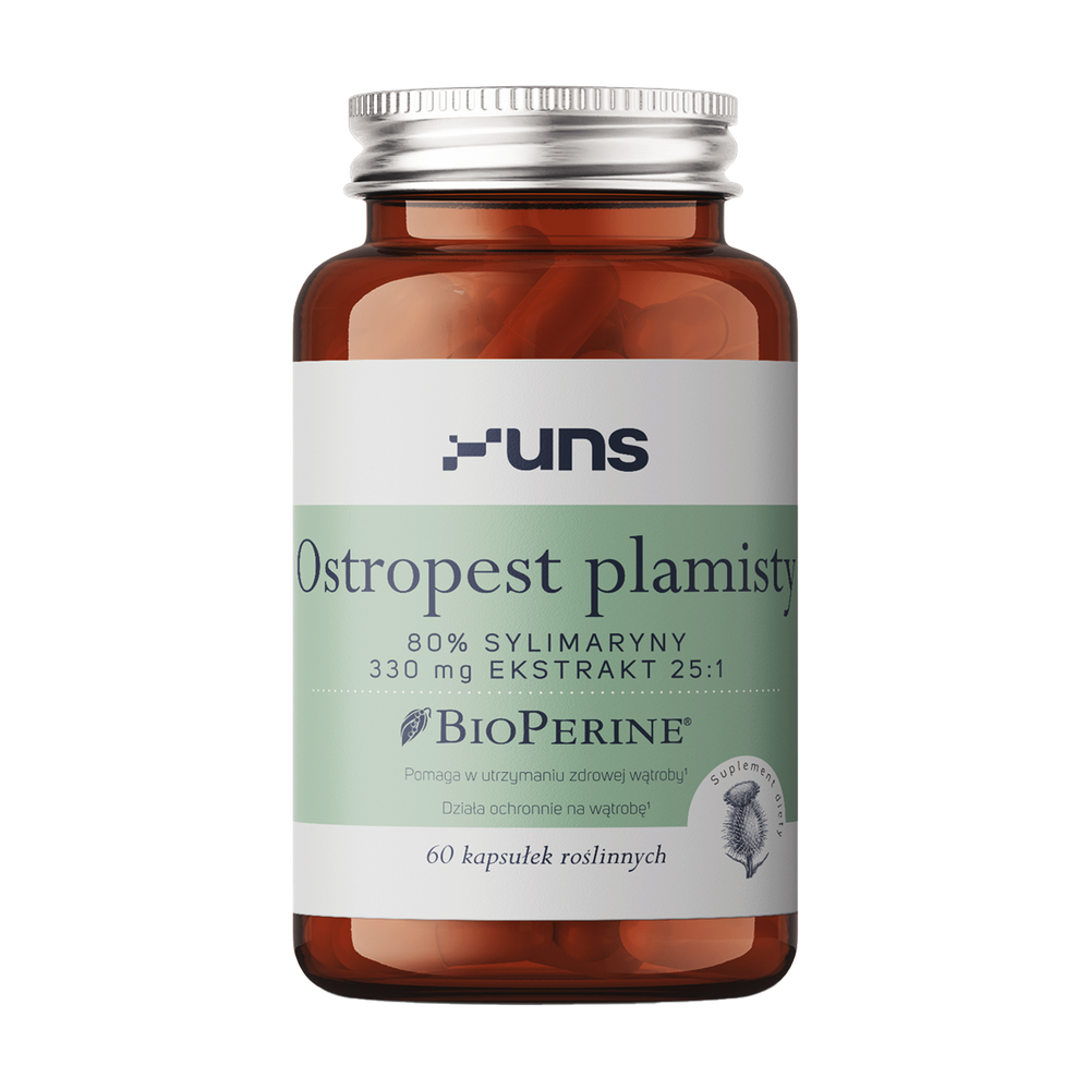 UNS Ostropest Plamisty 80% Sylimaryny Ekstrakt 25:1 60vegcaps
