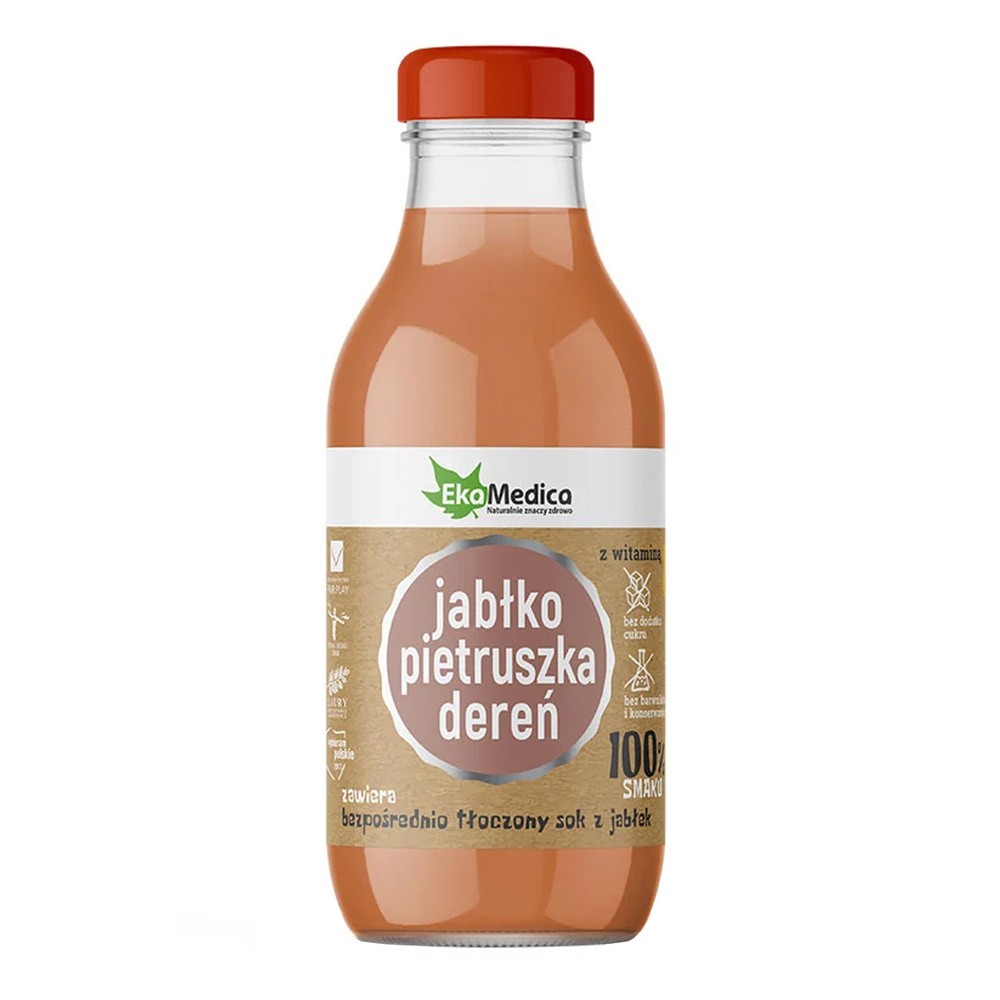 Ekamedica 100% jabłko pietrusz dereń, 300 ml