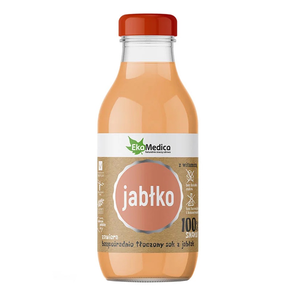 EKAMEDICA SP. Z O.O. S.K. EkaMedica Sok 100% jabłko 300 ml 3586221