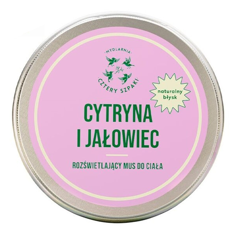 Mydlarnia Cztery Szpaki Cytryna i Jałowiec Rozświetlający mus do ciała