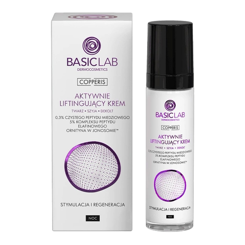 Basiclab, Aktywnie Liftingujący Krem 0,3% Czystego Peptydu, 50ml