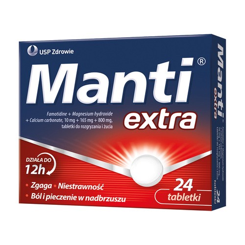 MANTI Extra, 24 tabletki do rozgryzienia i żucia