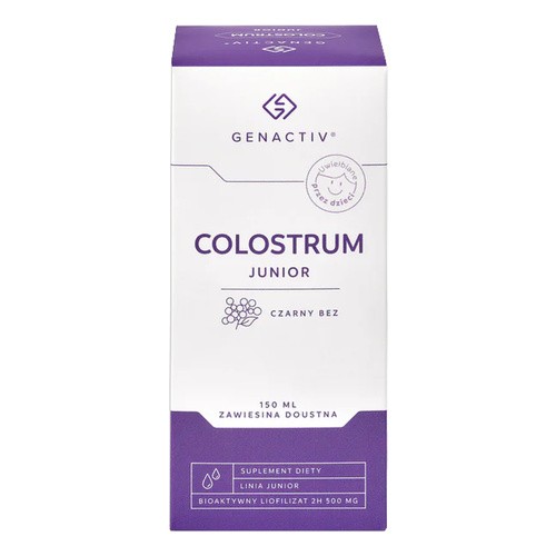 Genactiv Colostrum Junior Czarny Bez, Zawiesina