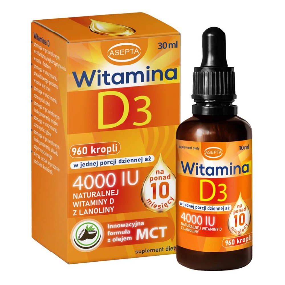 Asepta Witamina D forte suplement diety 30 ml