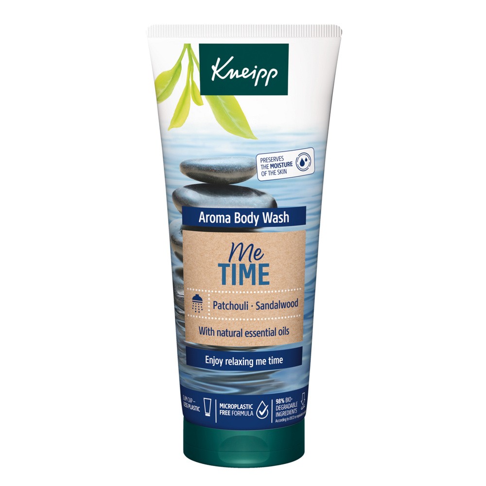 Kneipp Me Time, żel pod prysznic, drzewo sandałowe i paczula, 200 ml