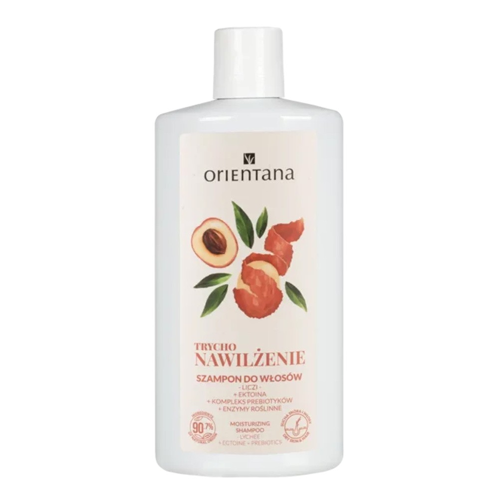 Orientana Szampon Trycho NAWILŻENIE Liczi Ektoina Kompleks prebiotyków, 200 ml