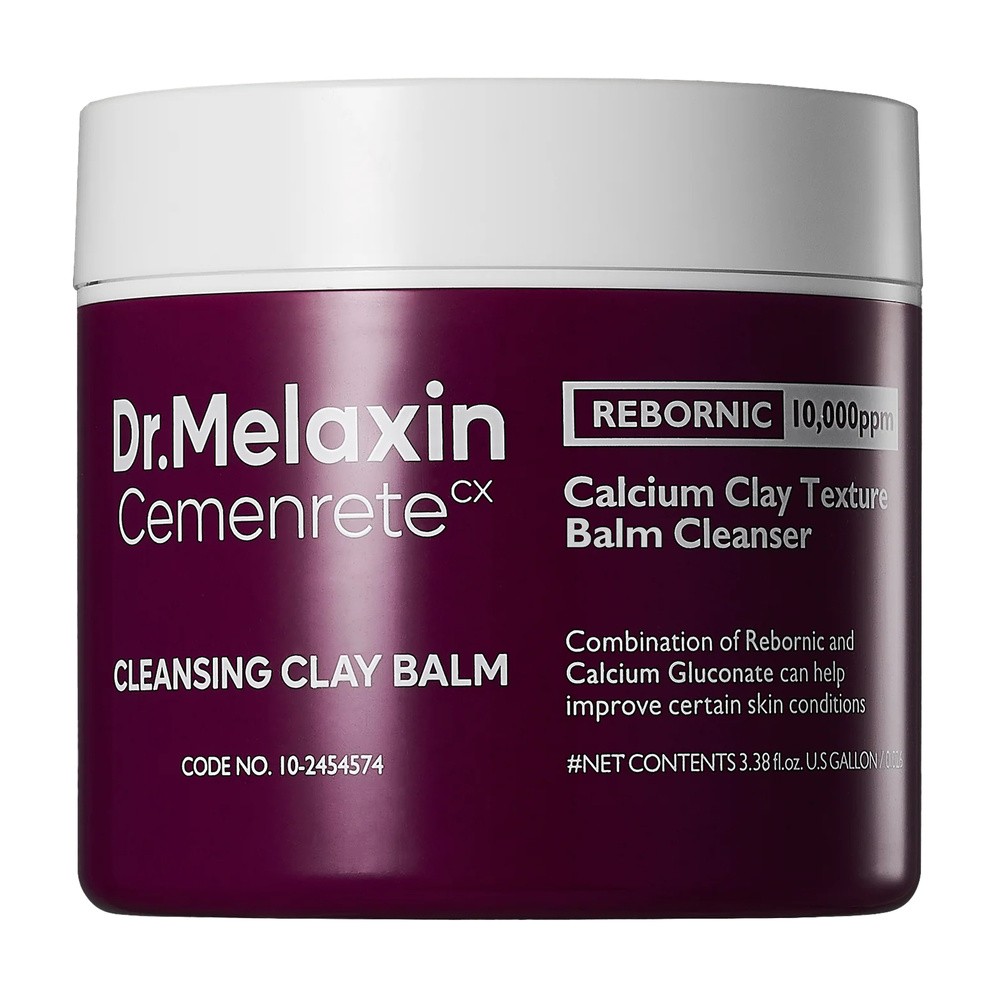 Dr.Melaxin Cemenrete Calcium Cleansing Clay Balm, Oczyszczający balsam glinkowy do demakijażu i pielęgnacji skóry