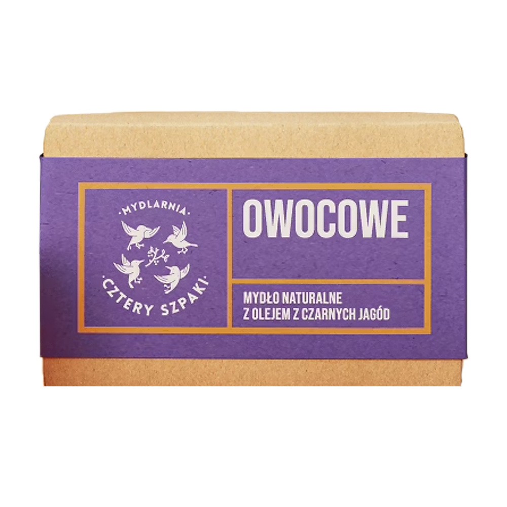 4 Szpaki Naturalne mydło w kostce - Owocowe