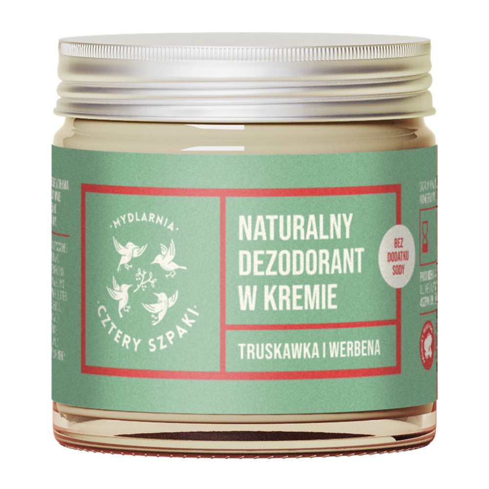 MYDLARNIA CZTERY SZPAKI DELIKATNY DEZODORANT W KREMIE TRUSKAWKA I WERBENA 60ML