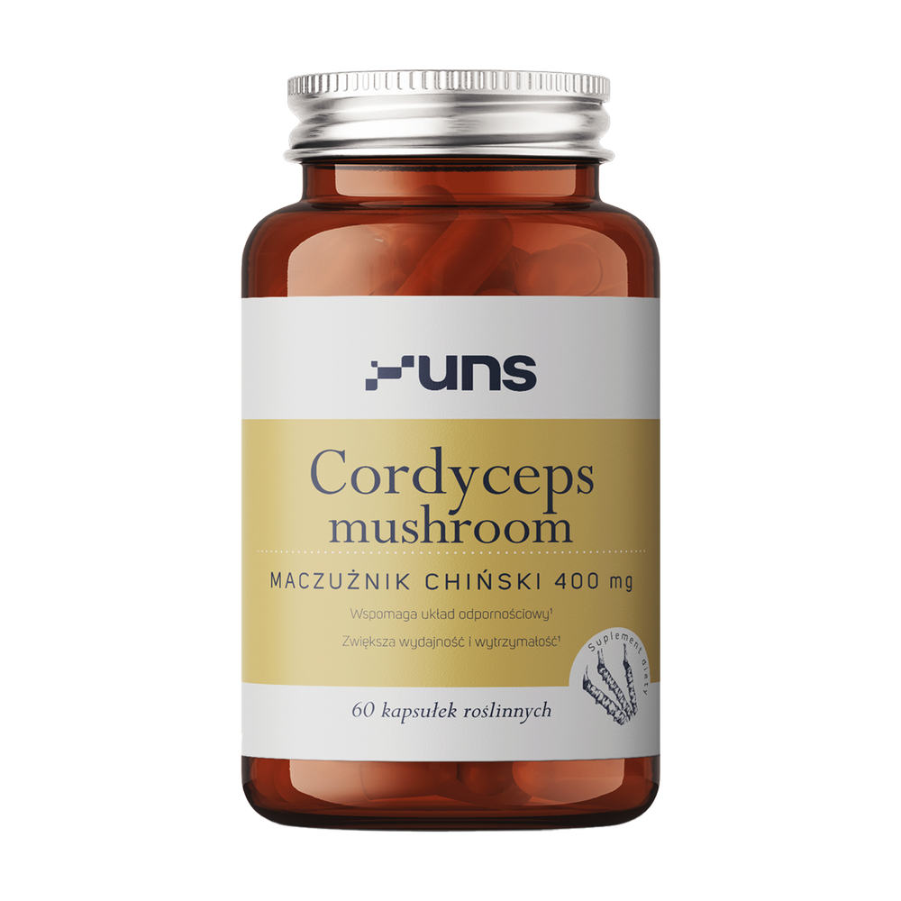 UNS Cordyceps Mushroom Maczużnik Chiński 400mg 60vegcaps