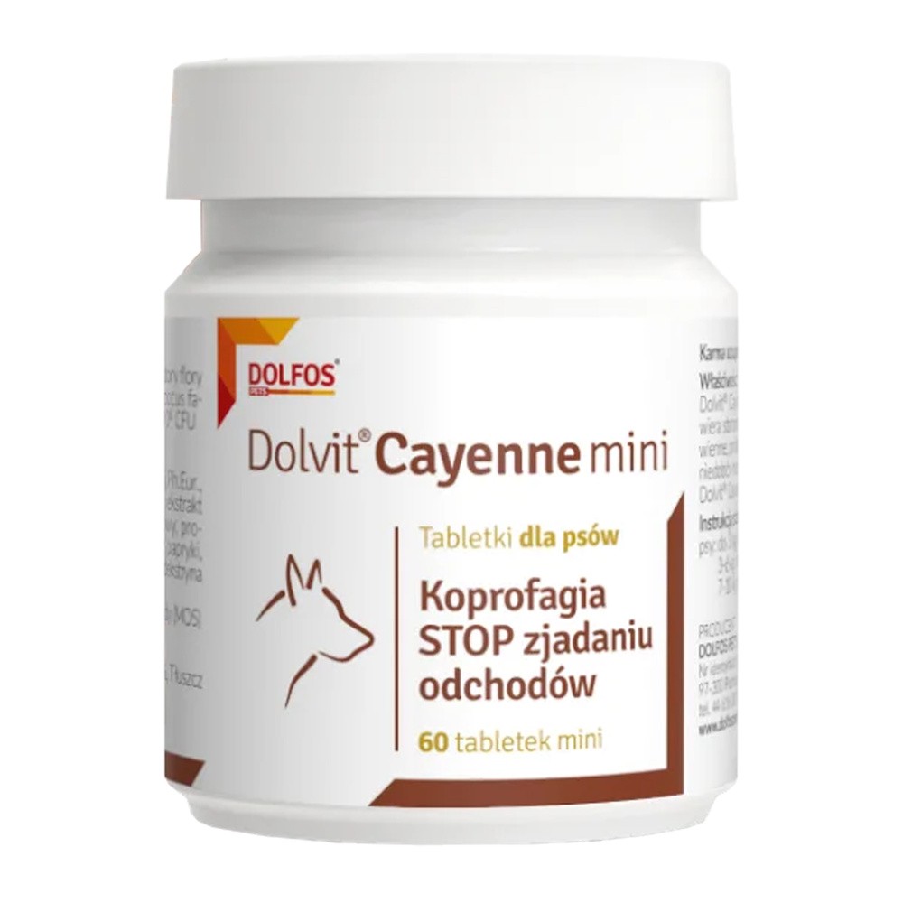 Dolfos Cayenne Mini 60 tabletek zwalczanie koprofagii